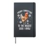 Merry Christmas for the Biggest ChickenCock I know Hardcover Journal, Black