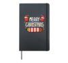 Merry Christmas Pencil Cute Xmas School Teacher Women Men Hardcover Journal, Black