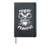 Merry Krampus Mythical Kids Mens Christmas Horror Hardcover Journal, Black