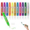 Mesen 12 Pack Glitter Glue Stick Set, 3D Non-Toxic Washable Glue Pens, DIY Arts & Crafts Glitter Pens, Glitter Glue Gel Pens for Art Projects, Painting, Grad Caps Assorted