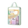 Mesh Zipper Pouch Reusable A4 L-Shaped Portable File Pouch