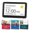 Mesqool Dementia & Alzheimer’s Clock for Seniors-7" HD Display Alarm Clock