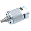 Metal 775 DC Motor High Torque 12-25V for Hair Dryer Replacement and DIY Electric Tools Silver Finish