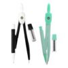 Metal Drafting Compass 2 Set with Pencil Refill for Wood and Paper