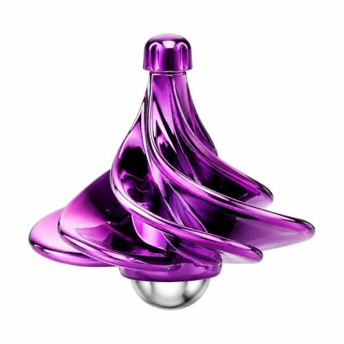 Metal Fidget Spinner Toy, Premium Gyro Spinning Top with Smooth Steel Bearing, Stress Relief Desk Toy for Adults & Kids, Pocket Size EDC Gadget, Cool Birthday Gift for Men Women