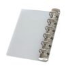 Metal Insert Binder Clip Refillable Partition, Silver, B