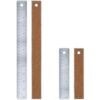 Metal Ruler Set 6 Inch and 12 Inch,Metal Straight Edge Ruler for Drawing