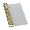 Metal Side Binder Clip Insert Board, Golden A 7
