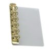 Metal Side Insert Binder Clip for Journal Planner Notebook Scrapbooking Crafting Project and Document Binding Partition Clip Page Divider Safe Crafting Supplies