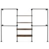 Metal Wall Clothes Rack Heavy Duty Clothes Organizer Large Capacity