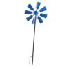 Metal Windmill Lawn Pinwheels, Wind Catcher, Decorative Windmill for Patio, Blue