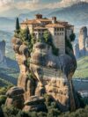 Meteora, 1000 Piece Puzzle for Adults, Nature Landscape Difficult Jigsaw Puzzles. Bonus Puzzle map Included