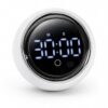MEXHOZIN Voice-Controlled Digital Kitchen Timers, Visual timers Large LED Display Magnetic Countdown Countup Timer for Classroom Cooking Fitness Baking Studying Teaching, Easy for Kids and Seniors