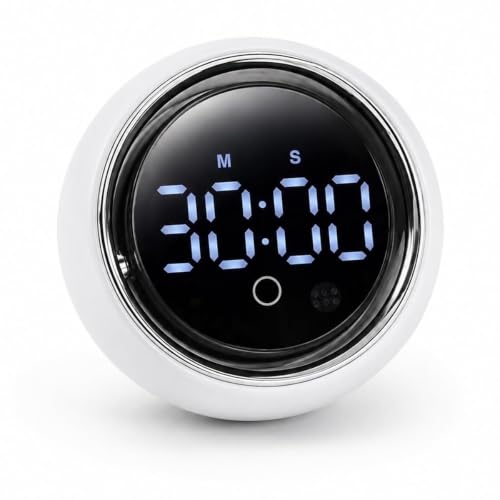 MEXHOZIN Voice-Controlled Digital Kitchen Timers, Visual timers Large LED Display Magnetic Countdown Countup Timer for Classroom Cooking Fitness Baking Studying Teaching, Easy for Kids and Seniors