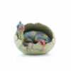 MEYZJRC Dinosaur Figure Realistic Hatching Dinosaur Egg Collectible Model Hand-Painted Pterosaur Figurine Solid PVC Detachable Toy Suitable for Home, Oviraptor