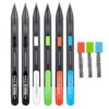 M&G 6 Pack Mechanical Pencils with Erasers 1.8mm, 3 Tubes of Lead Refills, Bulk Mechanical Pencils for School Supplies, Teacher Supplies, Drawing Pencils, Sketching Pencils