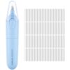 M&G Electric Eraser for Artists, Rechargeable 60 Eraser Refills, Automatic Portable Plastic Pen, Requires 2 AAA Batteries (Not Included), Battery Operated for Drafting, Sketching, Painting (Blue)
