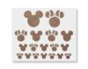 Micky Mouse Pattern Stencil – Mini Mouse Pattern – Reusable Mickey Stencil for Painting, Drawing, Walls, Wood, Fabric