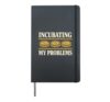 Microbiology Microbe Microbiology Student Research Lab Hardcover Journal, Black
