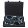 Micrometer Set with Calibration Rods, Wrenches & Storage Box, Precision 0.01mm, Measuring Range 0-100mm, Ideal for Industrial Use,