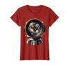 Microscope Universe Science Explorer Graphic T-Shirt, Women, Cranberry Red, X-Large
