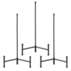 Mifoci 4 Pieces 12 Inch Iron Matte Black Tabletop Easel Metal Holder Detachable Display Stand for Paintings Posters Photo Frames Decorative Plates Books Collectibles