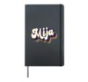 Mija, Latina Women Girls Cinco de Mayo Retro Spanish Mexican Hardcover Journal, Black