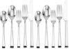 Mikasa Rockford 20-Piece Flatware Set, Service for 4, Forged 18/0 Stainless Steel Silverware with Modern Square-Cut Design, Dishwasher Safe Cutlery Set (Pack of 2)