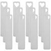Mikinona 20pcs Blank Stamping Tag Pendant Keyring Pack in Stainless Steel