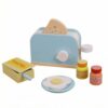 Milageto Wooden Bread Warmer Toy Bread Warmer Compact for Playroom, Bread Maker