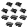 Milisten 10 Sets Propagation Trays Starter Kit with 6-Hole Black and White Seedling Sprouter Trays for Indoor Gardening and Plant Germination