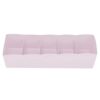 Mimdixy Drawer Organizer,Socks Storage Box Bra Underwear Organizer with 5 Grids (Pink)