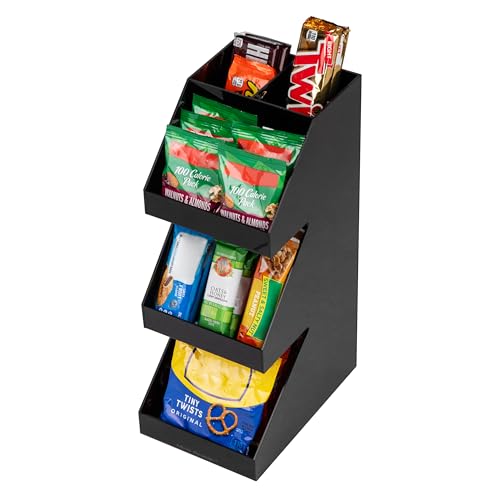 Mind Reader Coffee Tea Utensil and Condiment Station, Countertop Organizer, Coffee Bar, Kitchen, 6" L x 9" W x 16" H, Black (Pack of 6)
