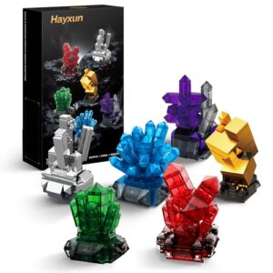 Mineral Building Set for Adults, 564PCS Geology Crystal Collection Kit