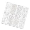 MINGLEA Child Safe Craft Stencil Quality PET Materials Template Precisions Cut for Wall Decoration School Projects and DIY Art