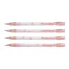 MINGLEA Mechanical Pencil Set 4 Pack Pink Ribbon Design 0.5 mm Fine Point Retractable Pencils with 2B Refill for Classroom Writi