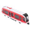 Mingzhe Durable Alloy Toy Set with Battery Powered Pull Back Fun for (Red)