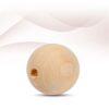 Mingzhe Natural Wooden Beads for Craft, 20mm Unpainted Round Beads