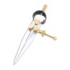 Mingzhe Wear Proof Steel Leather Compass Creaser Adjustable Spring Wing
