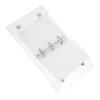 Mini A8 Three Ring Binder Cover with Pockets and Snap Closure