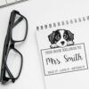 Miniature American Shepherd Belongs to Teacher Stamp, Duo Hand Mount