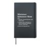 Miniature Schnauzer Mom Definition Funny Hardcover Journal, Black