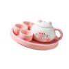 Miniature Tea Service Accessories Set Cats Theme Miniature Tea Cup Teapot Decoration for Home Use Educational Set