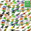 Mini Dinosaur Figures 78 Pack, Kids Dinosaur Toys, Dino Party Favors