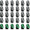 Mini Ghosts Figures 30 Pcs Glow in Dark Halloween Party Favors Tiny Statues