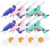 Mini Hot Glue Gun 8 Pack for Crafts with 40 Sticks Melt Glue Gun Arts Craft