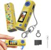 Mini Keychain Digital Camera,Y2K Retro Pocket Digicam 2K HD Video Camera, 270° Rotatable Lens, Built-in Flash, Type-C Charging, with 16GB SD Card & Keychain