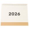 Minimalist Desk Calendar 2025-2026 Paper Monthly Layout