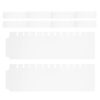 Mini Plastic Binder Index Dividers 10pcs with Writable Tabs