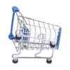 Mini Shopping Cart Blue Exquisite Appearance Utility Cart for Kids Home